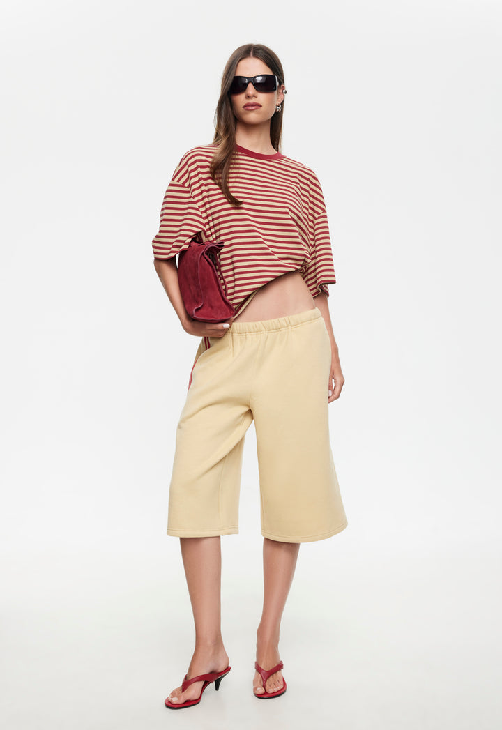BLOOM SHORT SLEEVE - SAHARA CHERRY STRIPE