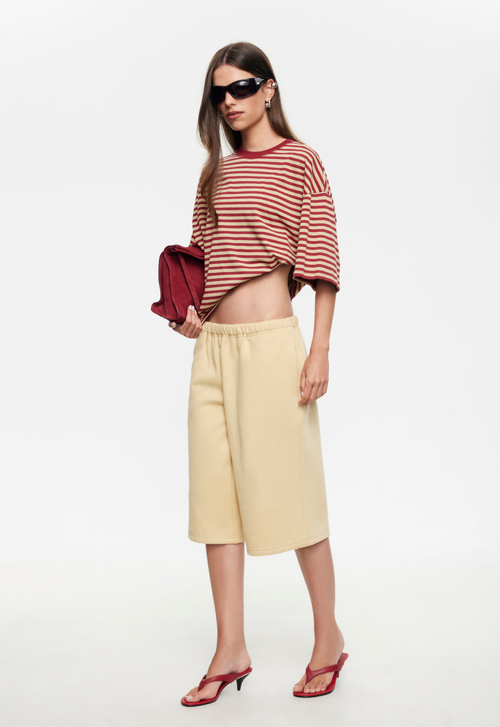 BLOOM SHORT SLEEVE - SAHARA CHERRY STRIPE