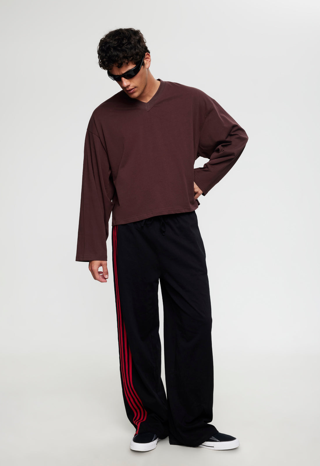 BLOOM V LONG SLEEVE - CINNAMON