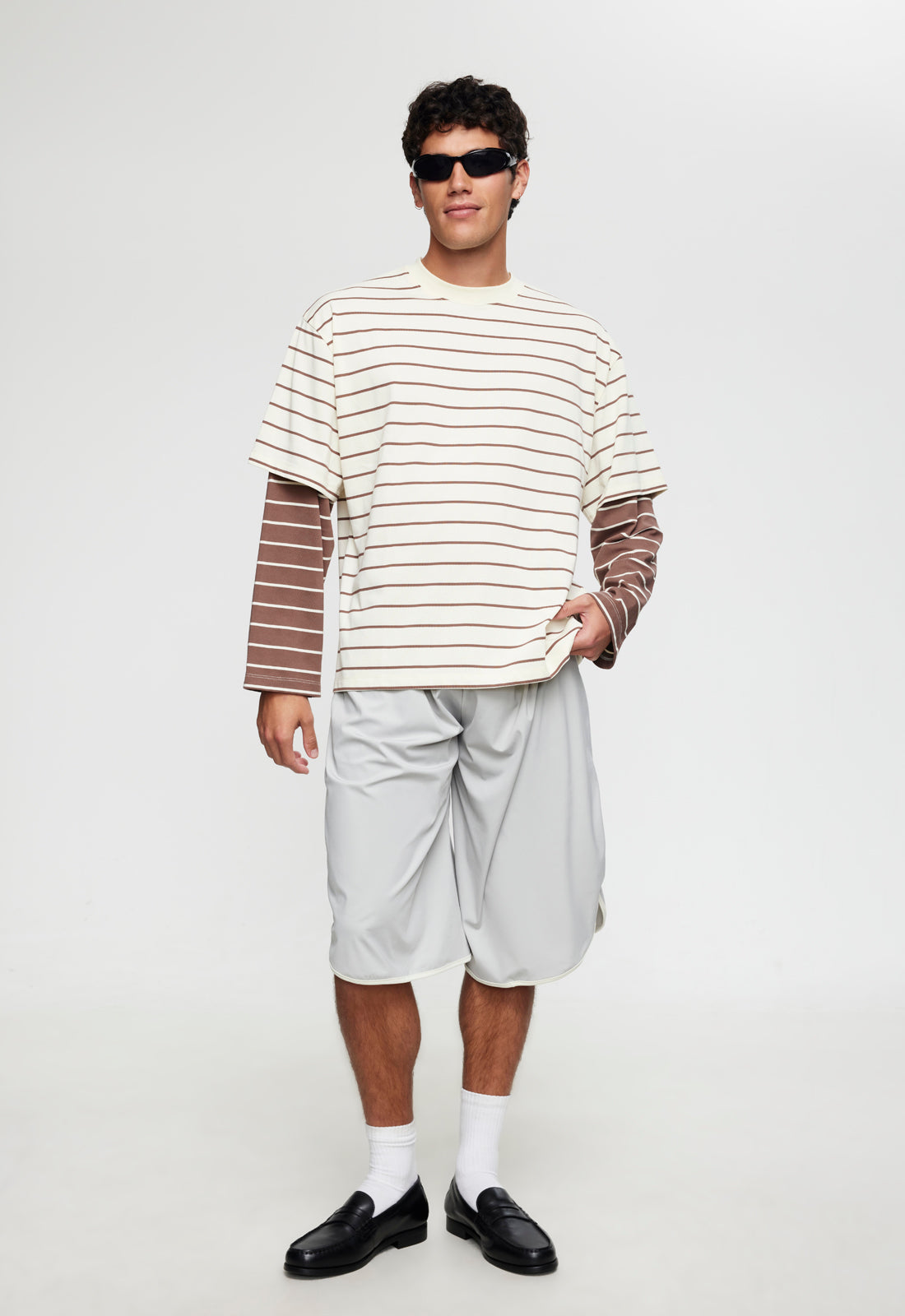 BOTTEGA SHIRT - VANILLA COCOA STRIPE