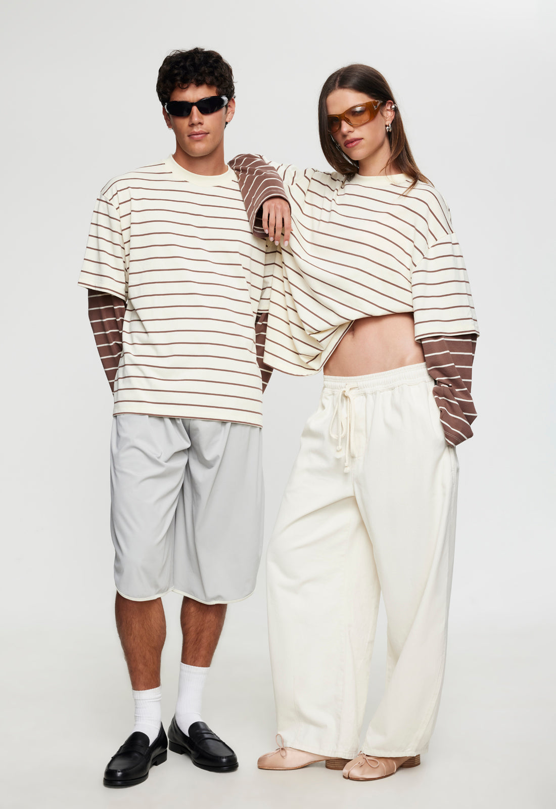 BOTTEGA SHIRT - VANILLA COCOA STRIPE