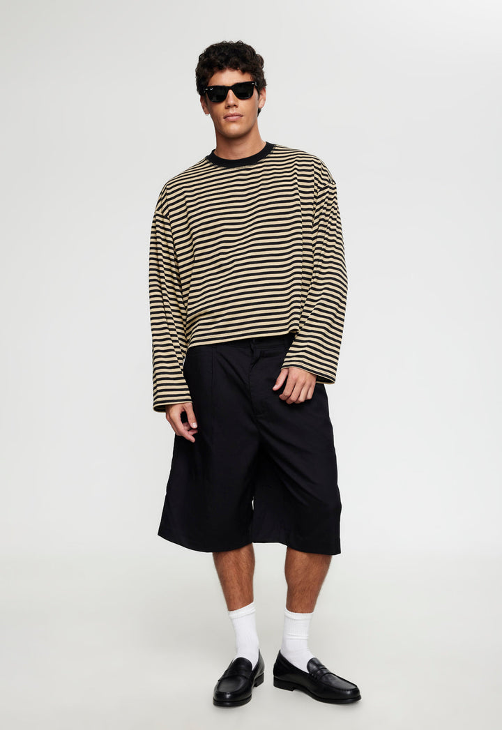 BLOOM LONG SLEEVE - SAHARA INK STRIPE