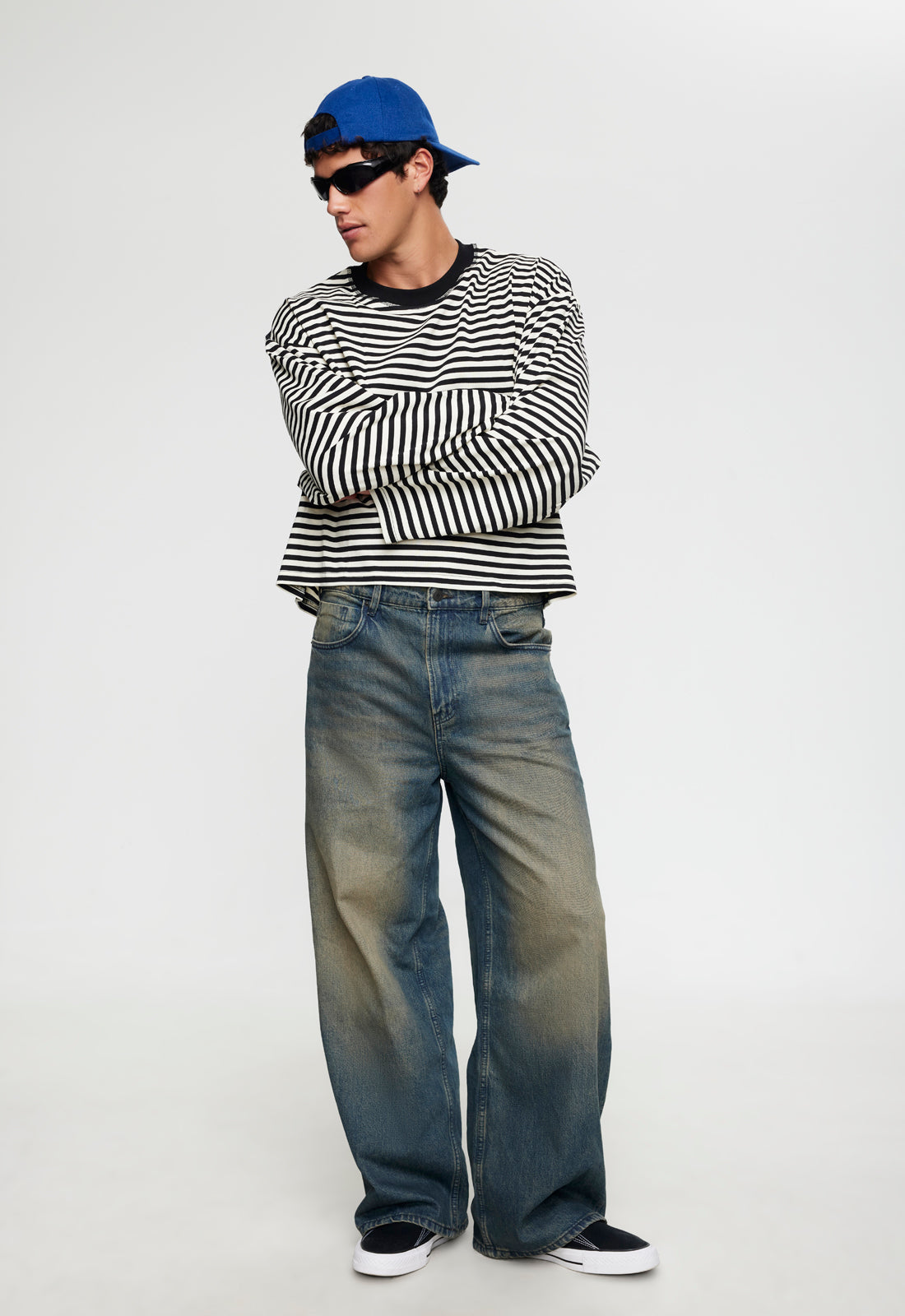 BLOOM LONG SLEEVE - ONYX STRIPE