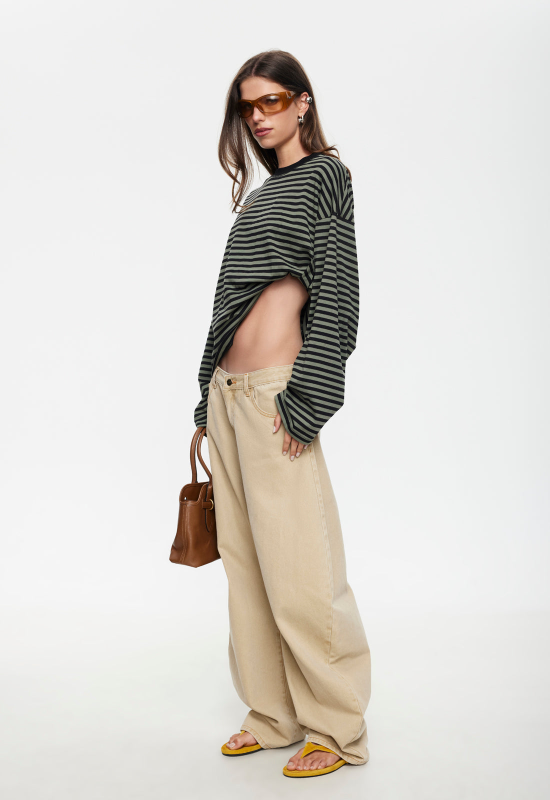 BLOOM LONG SLEEVE - FOREST STRIPE