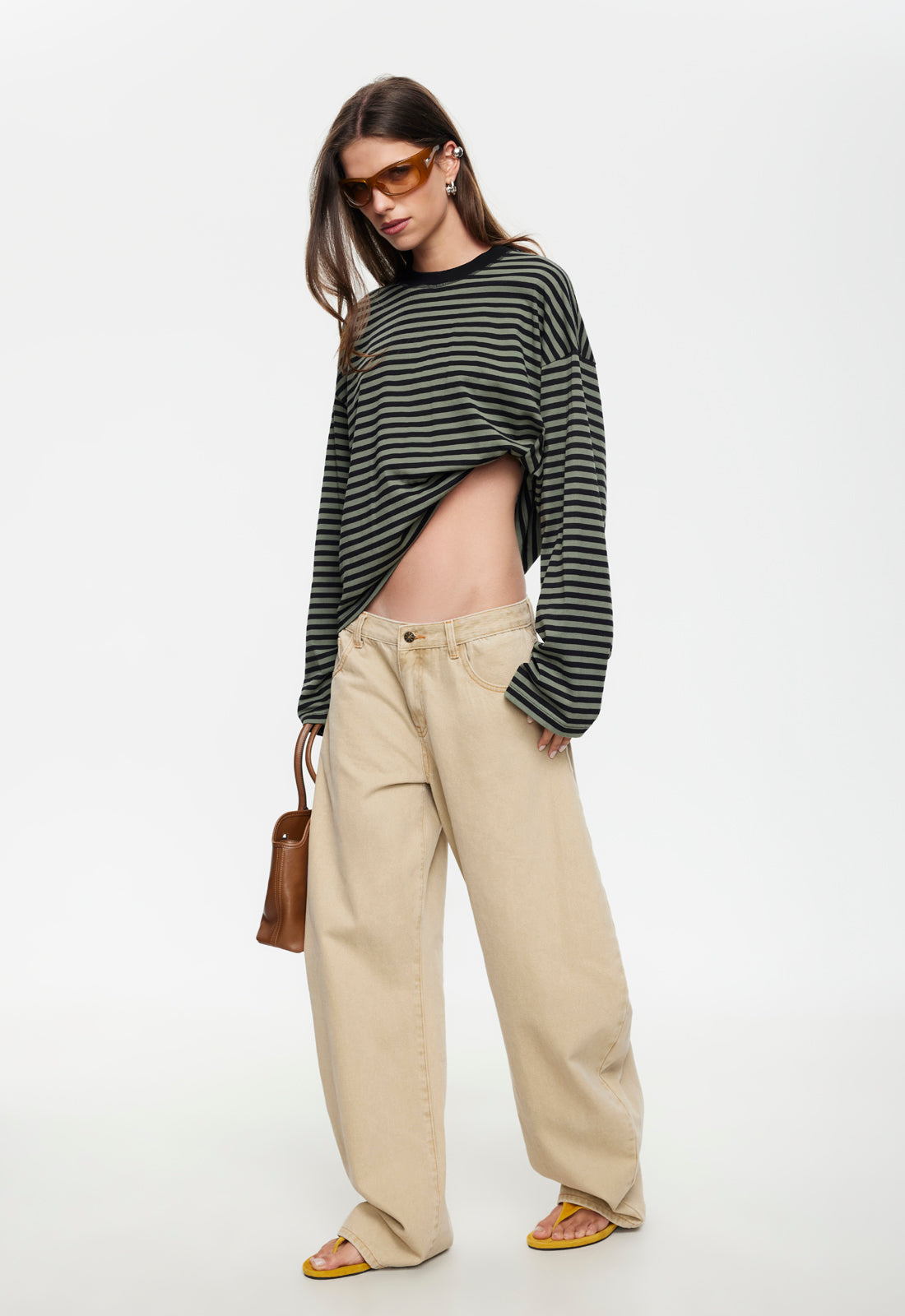 BLOOM LONG SLEEVE - FOREST STRIPE