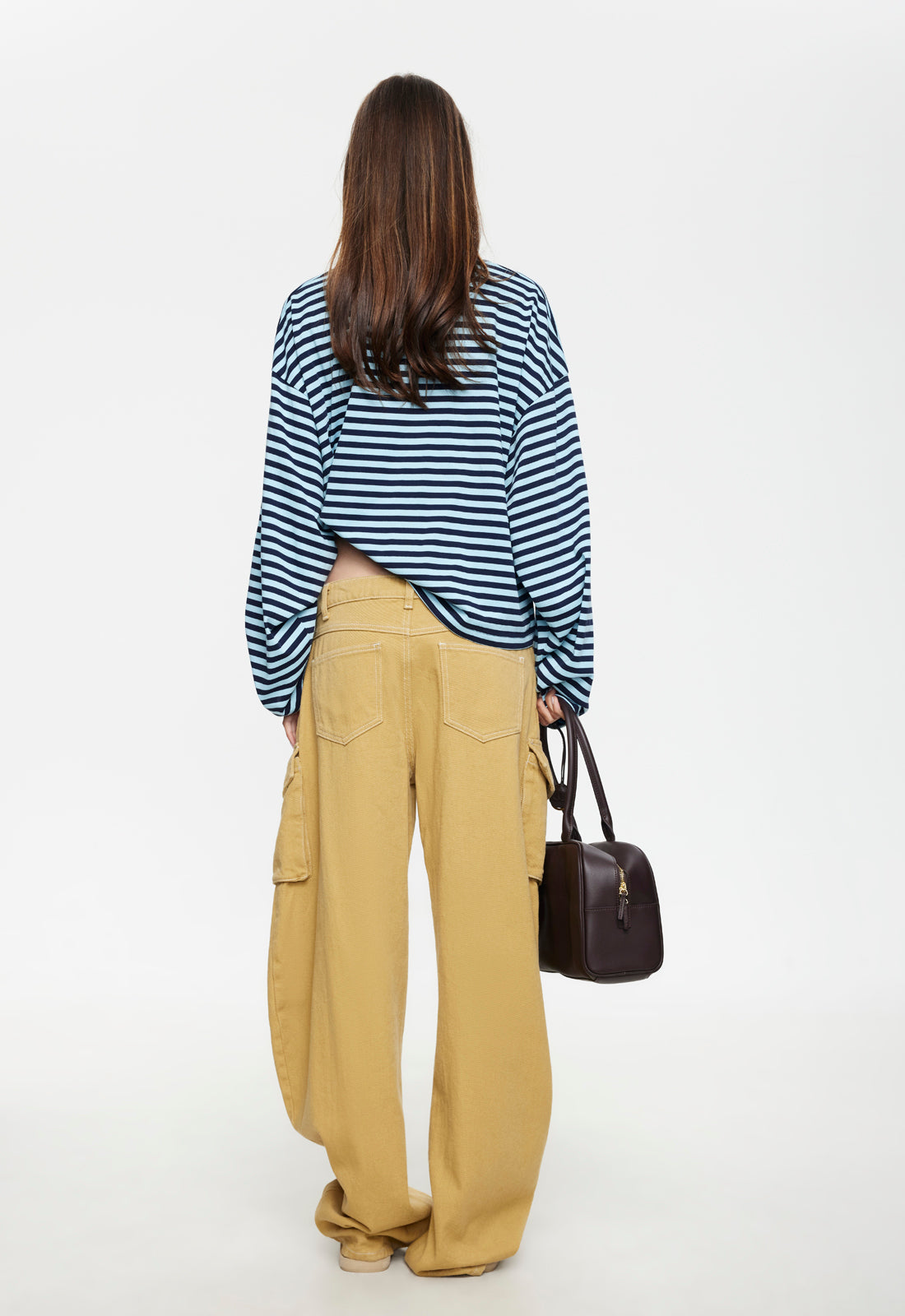 BLOOM LONG SLEEVE - NAVY SEA STRIPE