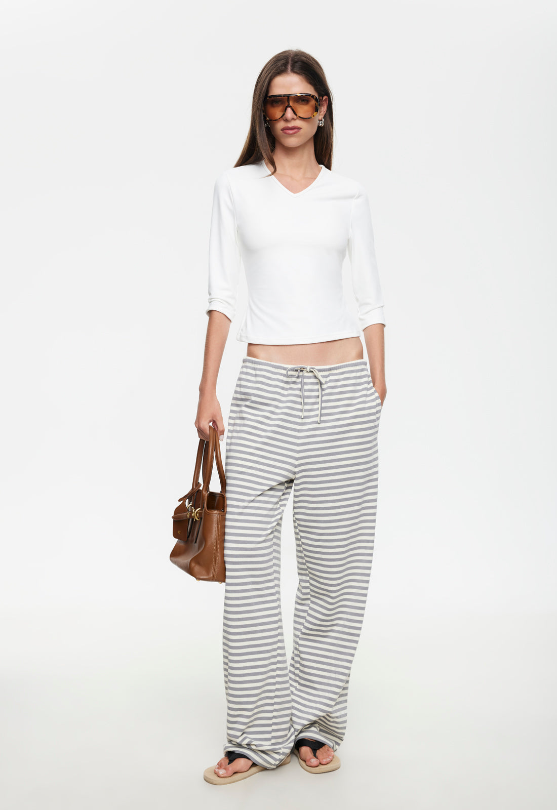BLOOM PANT - ASH STRIPE