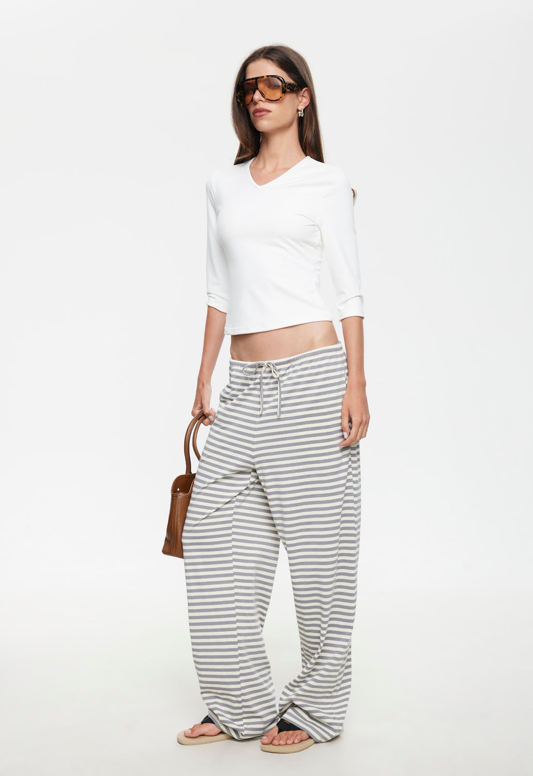 BLOOM PANT - ASH STRIPE