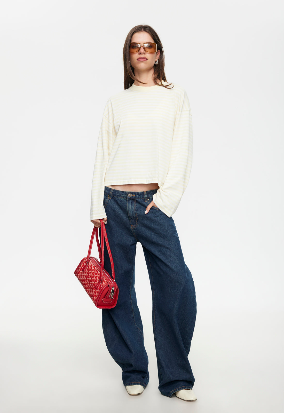 BLOOM LONG SLEEVE - LEMON STRIPE