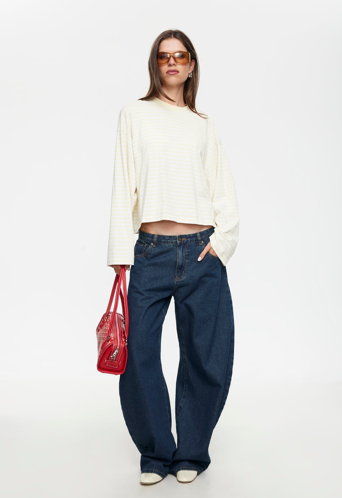 BLOOM LONG SLEEVE - LEMON STRIPE