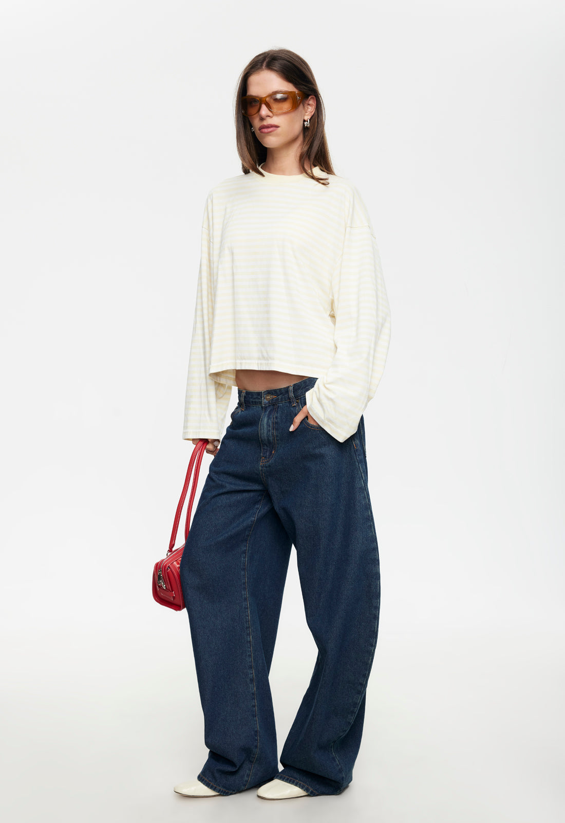 BLOOM LONG SLEEVE - LEMON STRIPE