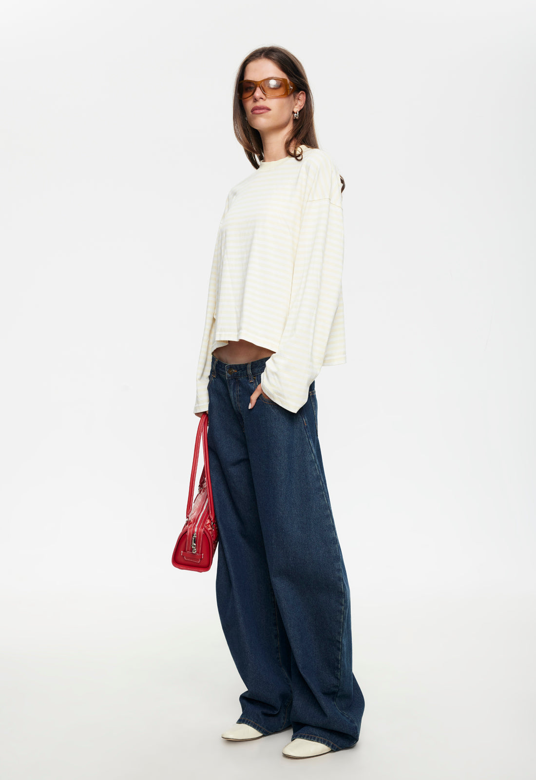 BLOOM LONG SLEEVE - LEMON STRIPE