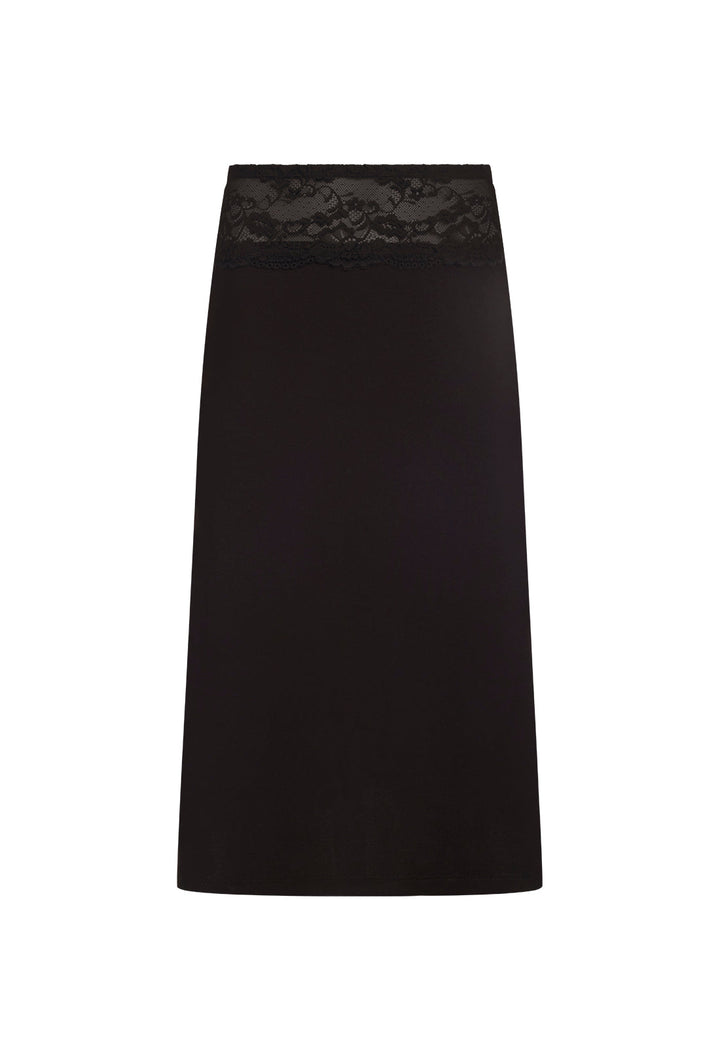 FIRST KISS MIDI SKIRT - CHOCOLATE