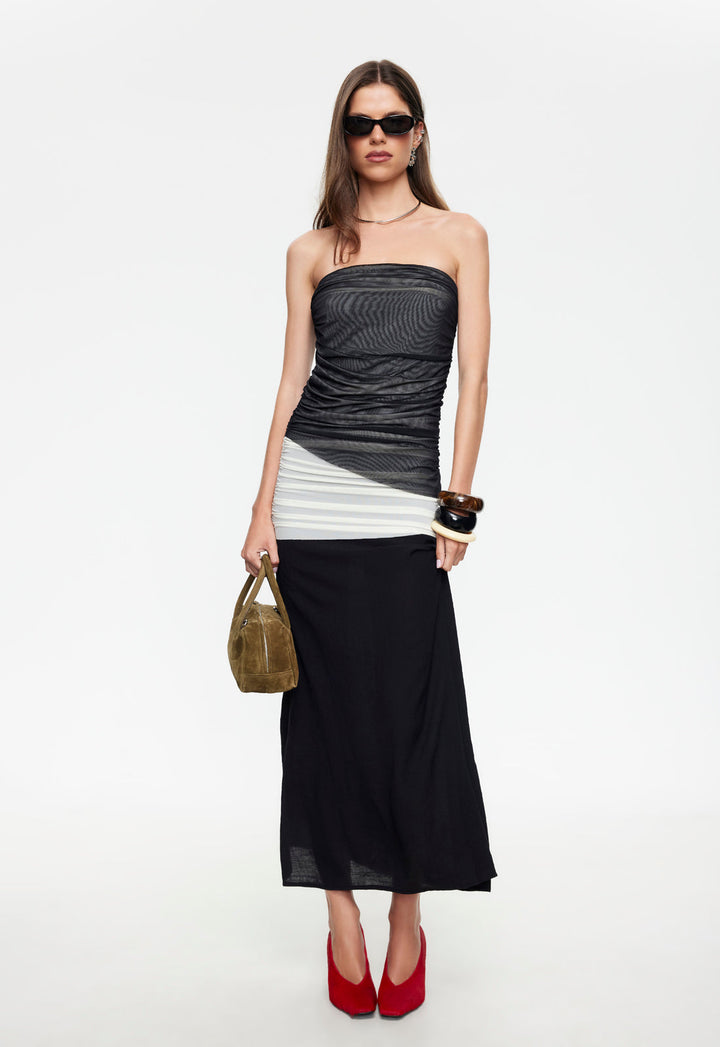 TABLOID MAXI DRESS - DUSK