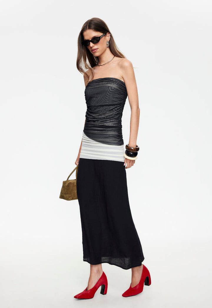 TABLOID MAXI DRESS - DUSK