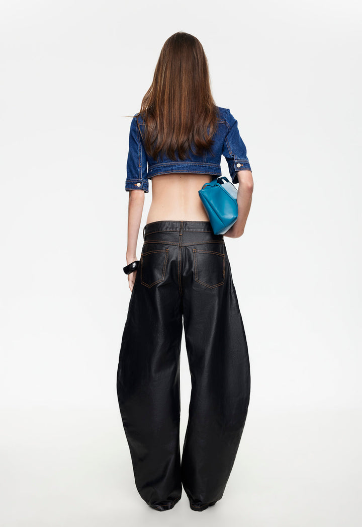 PENTHOUSE DENIM TOP  - BLUE DENIM