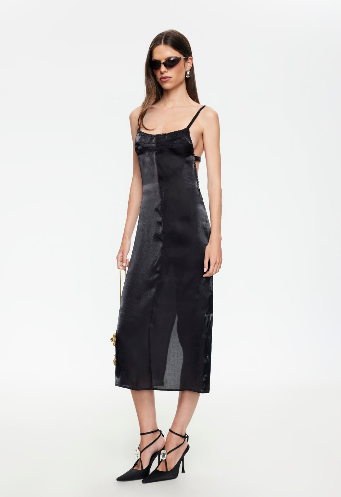 ELECTRA MIDI DRESS - NOIR