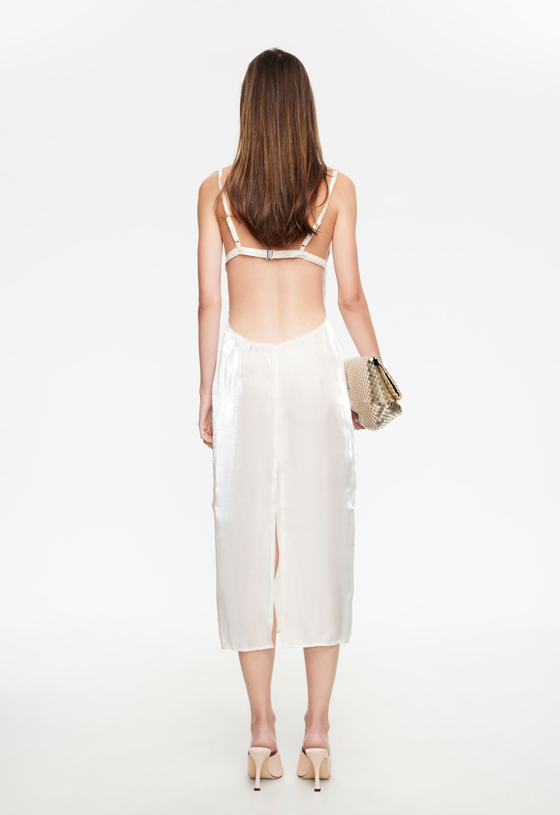 ELECTRA MIDI DRESS - LIGHT GOLD