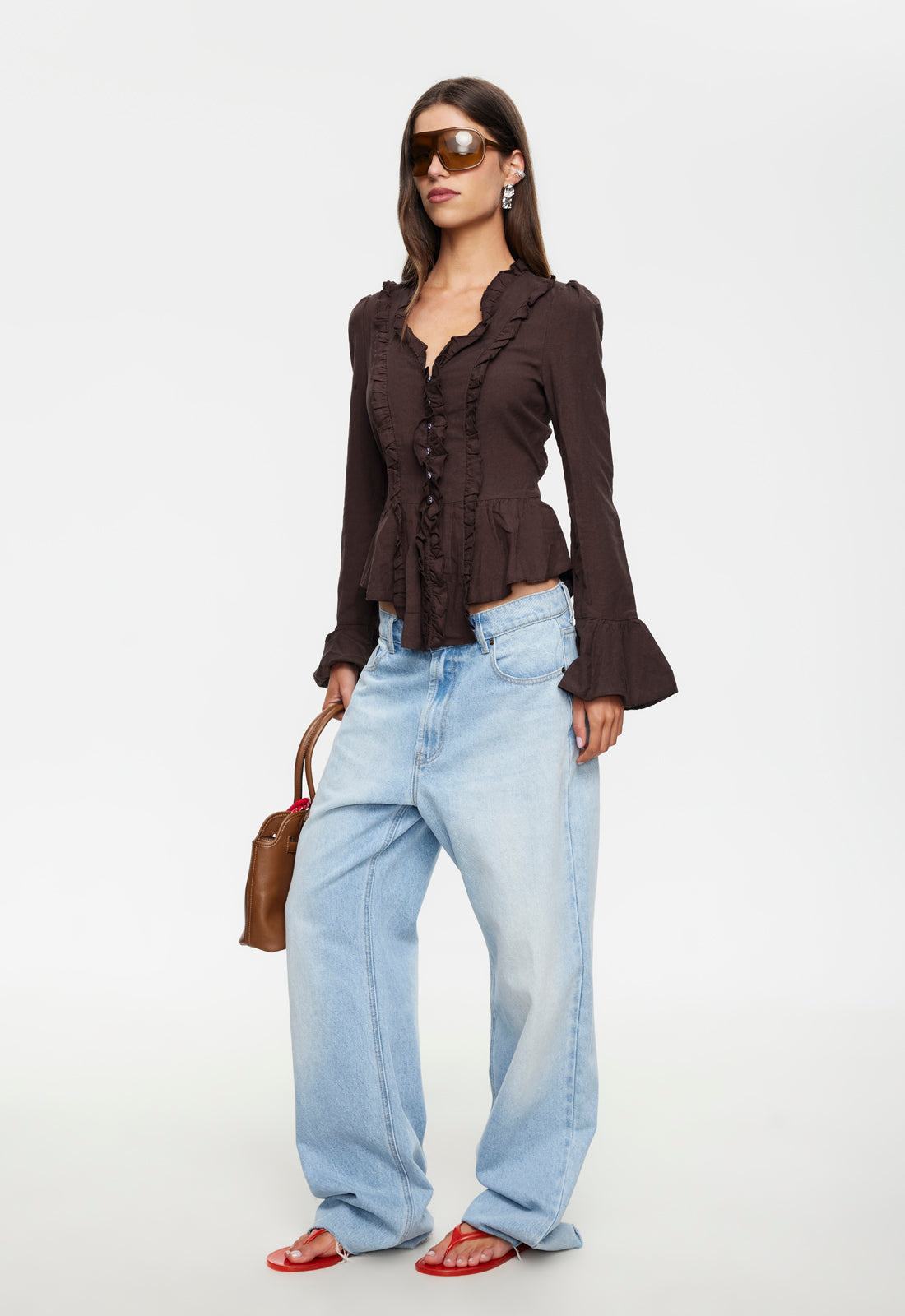 ODETTE LONG SLEEVE - BROWN