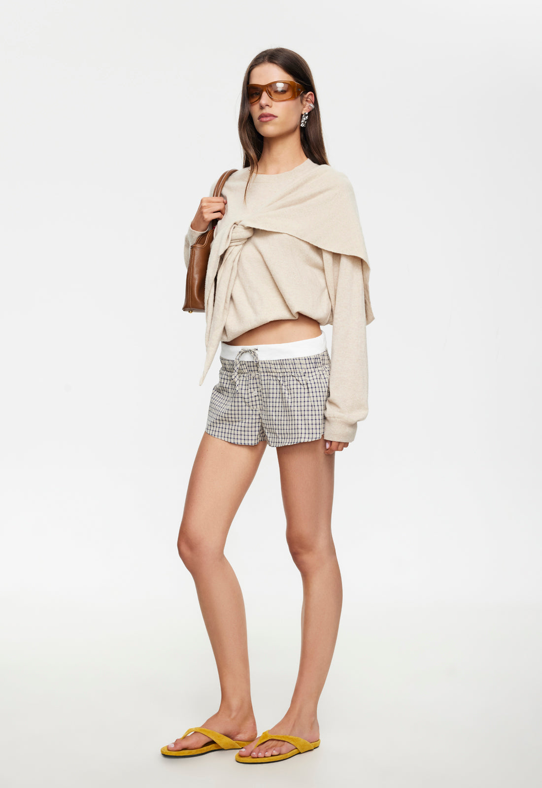 NIRVANA SHORT - VINTAGE BEIGE PLAID