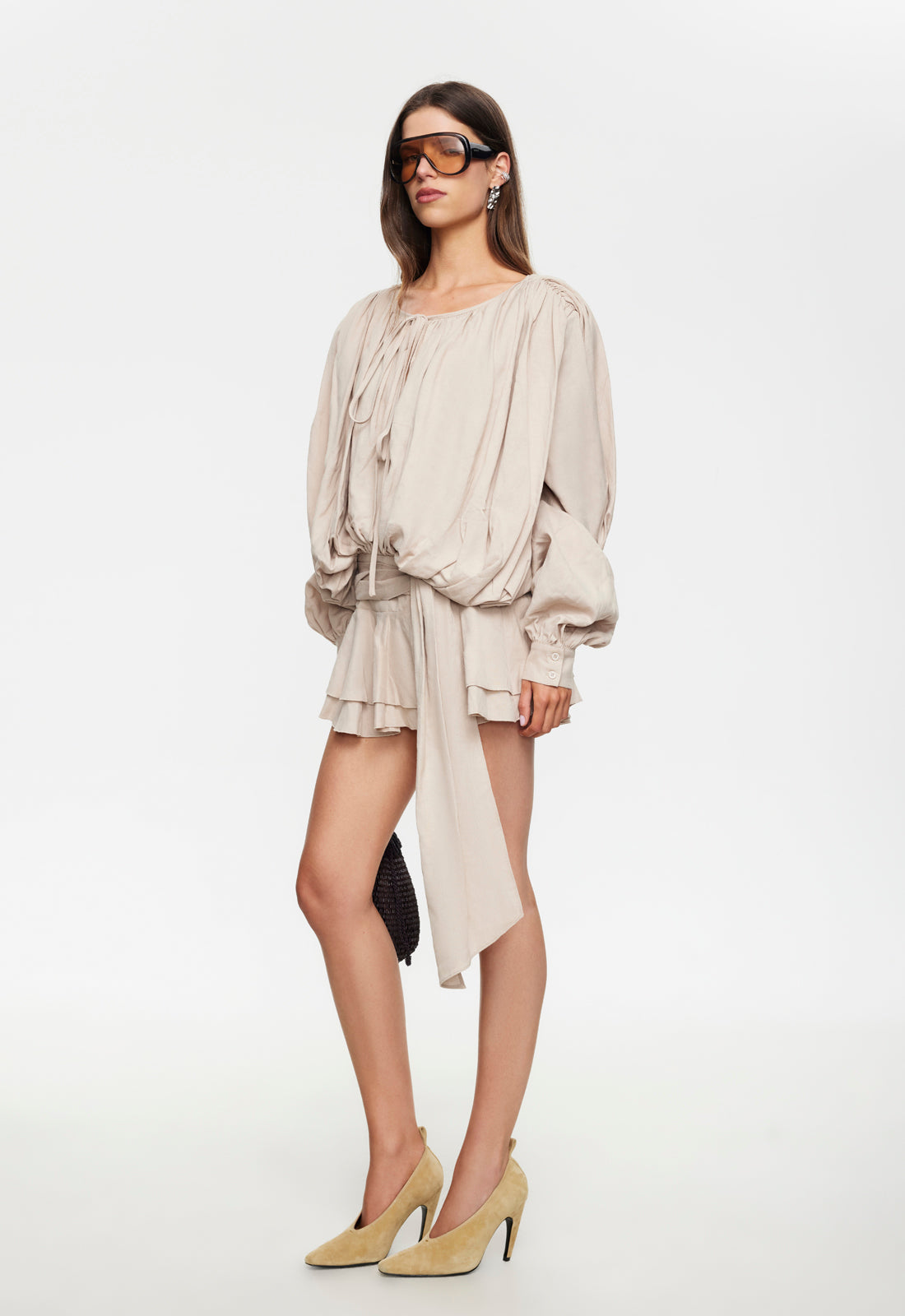 ELEMENTS MINI DRESS - BEIGE