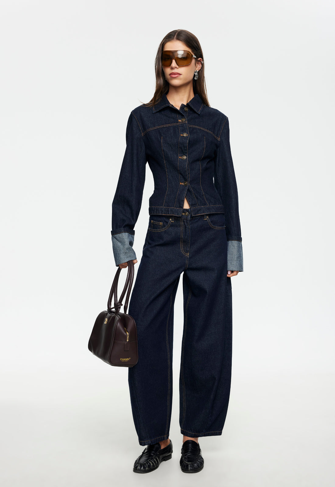 HORSESHOE CROPPED JEAN - INDIGO