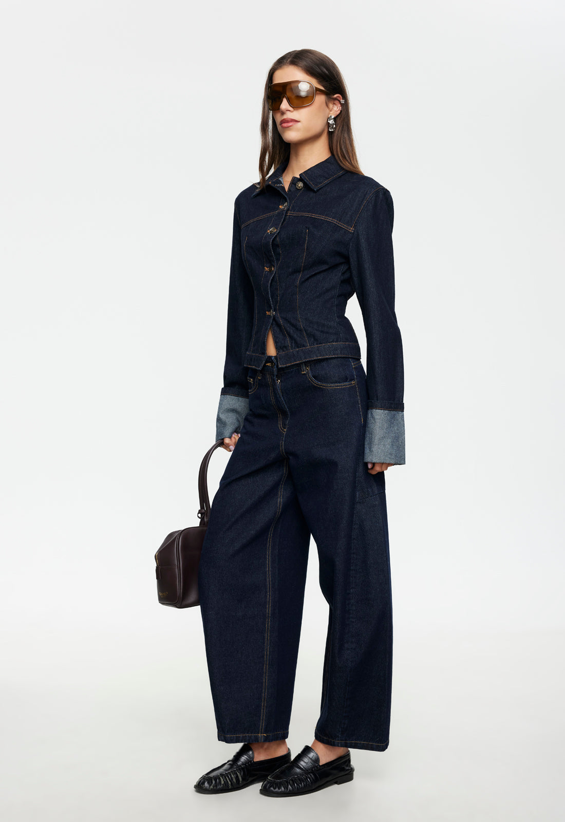HORSESHOE CROPPED JEAN - INDIGO