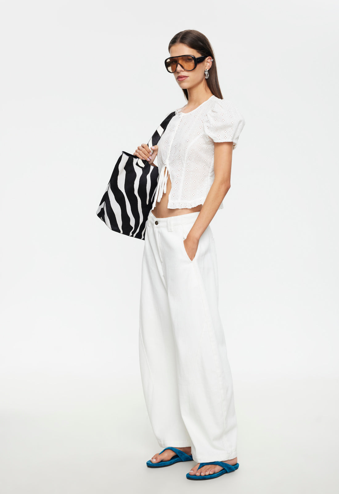 BARDOT TOP - PORCELAIN