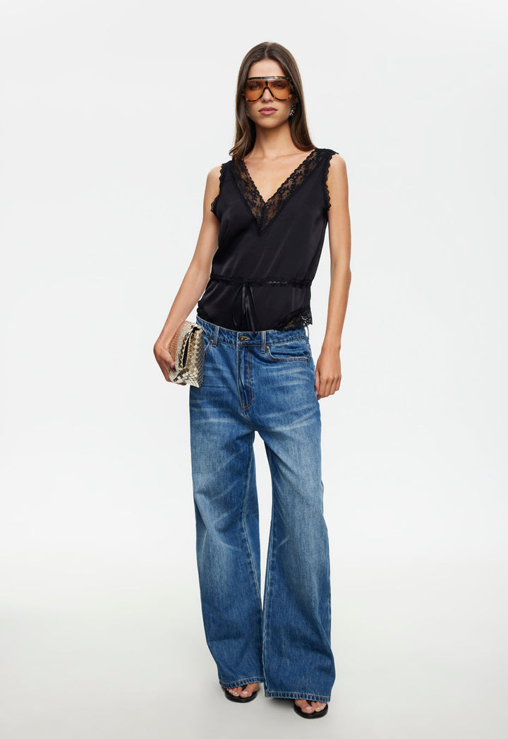 HEARTSTRINGS ROMPER - NOIR