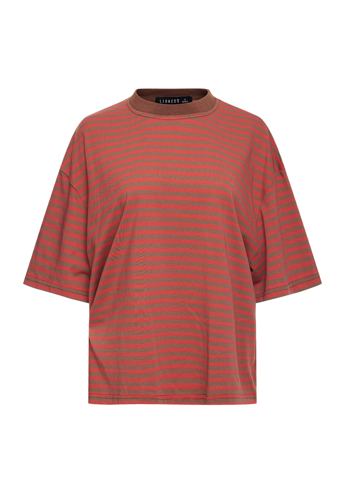 BLOOM SHORT SLEEVE - LAVA COCOA STRIPE