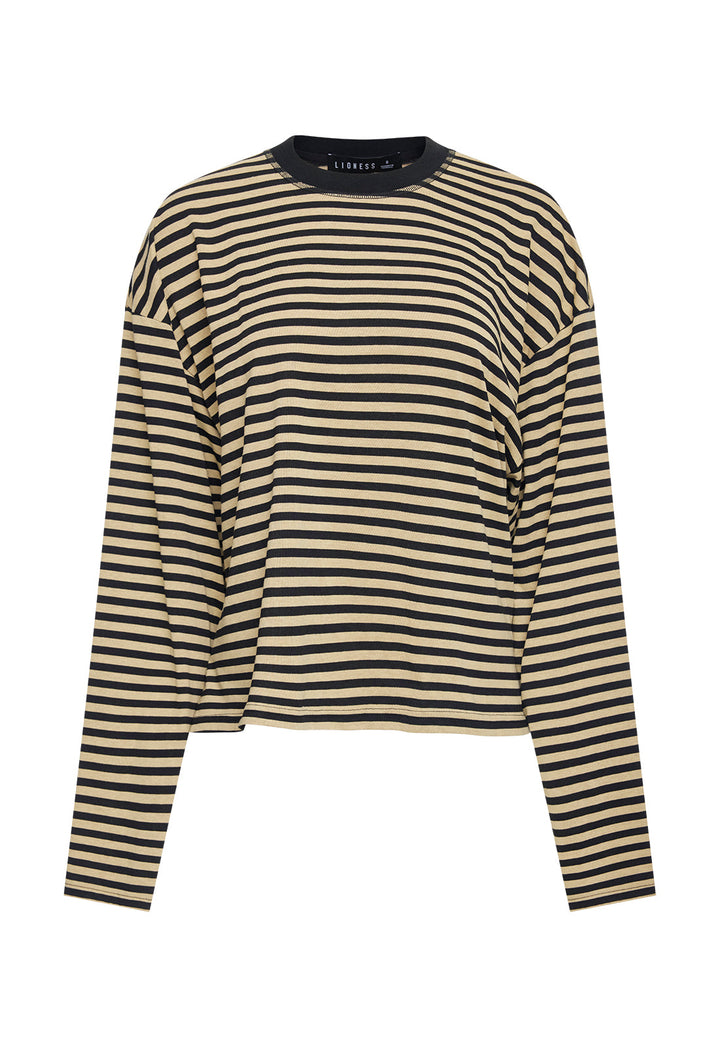 BLOOM LONG SLEEVE - SAHARA INK STRIPE