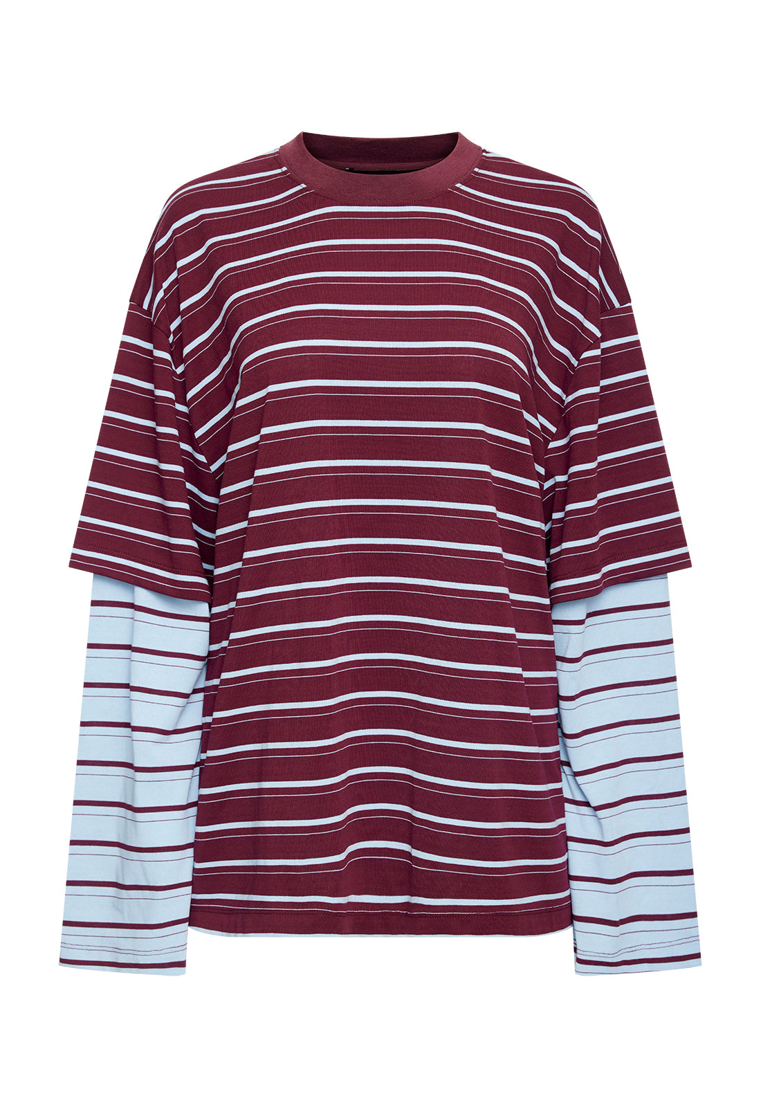 BOTTEGA SHIRT - BURGUNDY SKY STRIPE