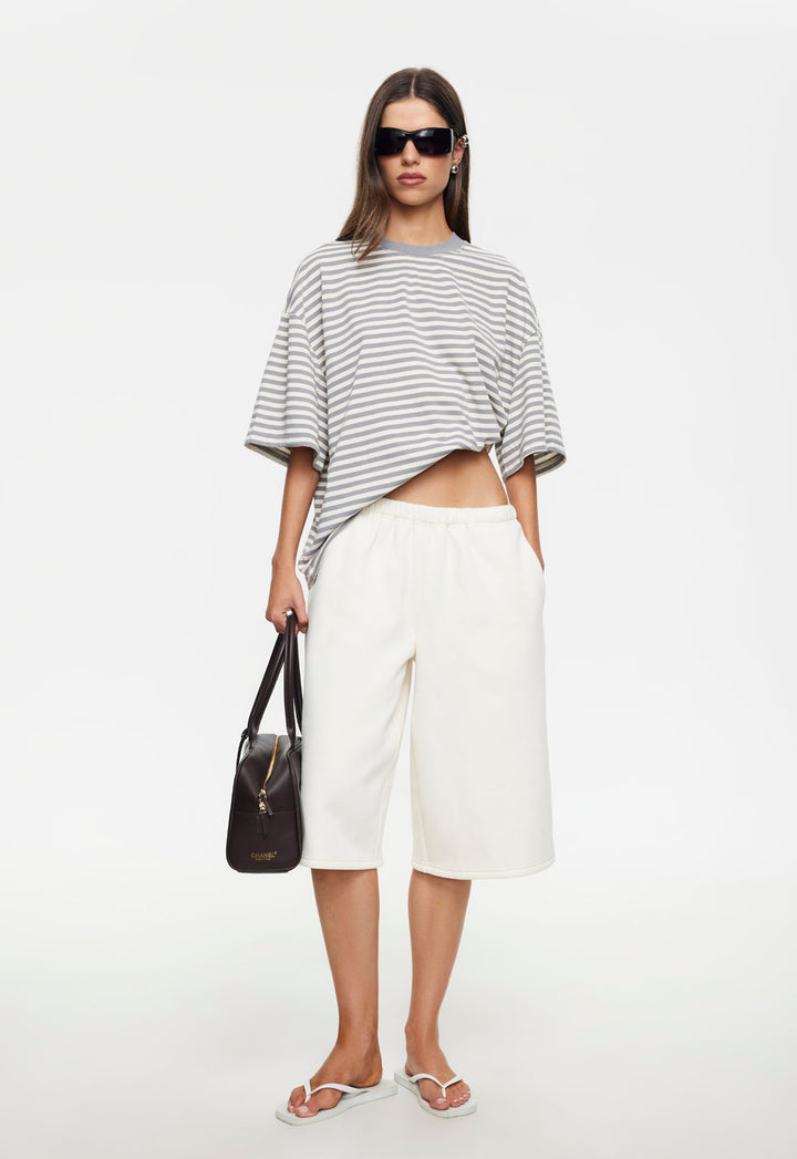 BLOOM SHORT SLEEVE - ASH STRIPE