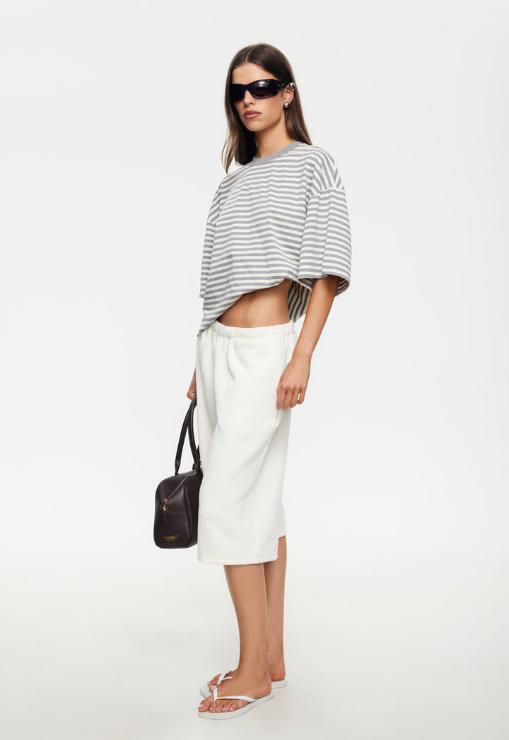 BLOOM SHORT SLEEVE - ASH STRIPE