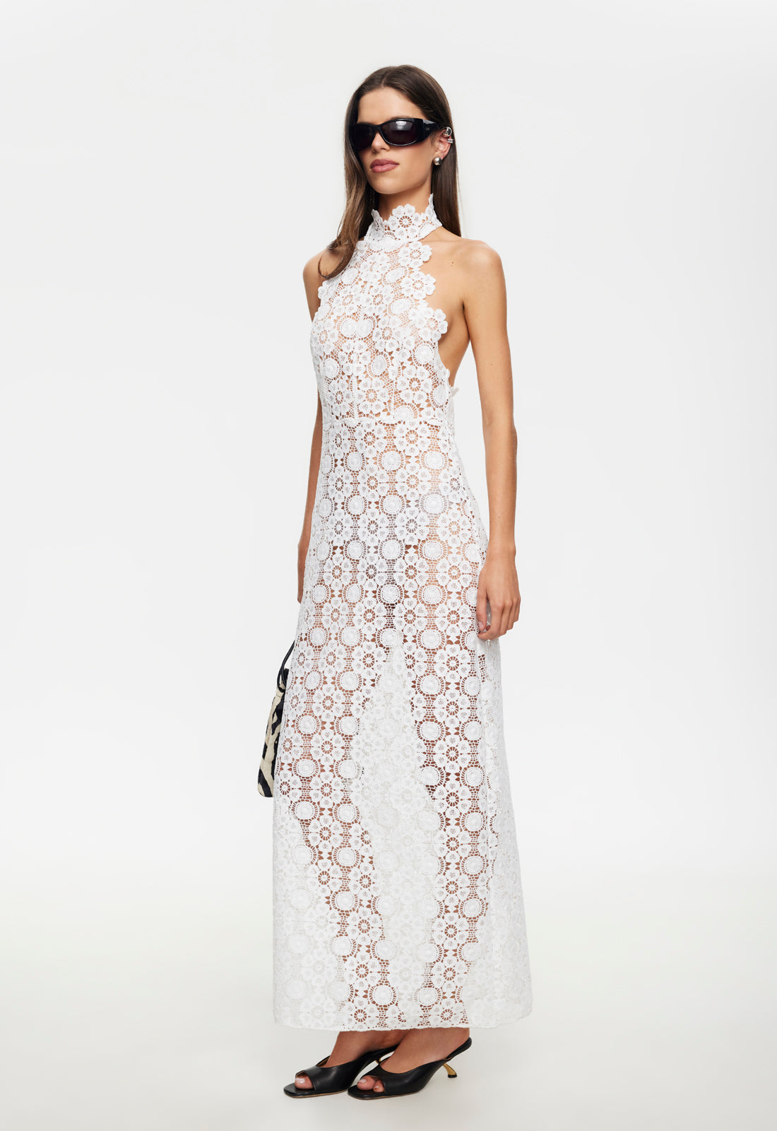 TROPHY MAXI DRESS - PORCELAIN