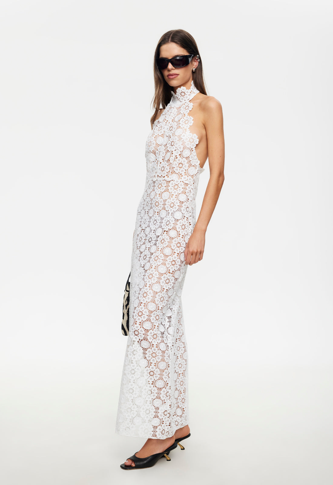 TROPHY MAXI DRESS - PORCELAIN