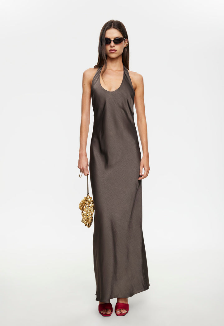 BARE MAXI DRESS - MOCCA