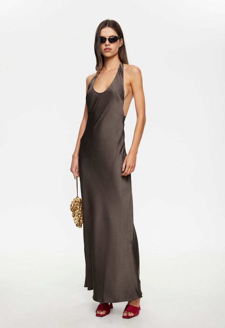 BARE MAXI DRESS - MOCCA