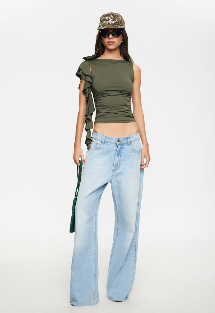CARRIE TOP - KHAKI