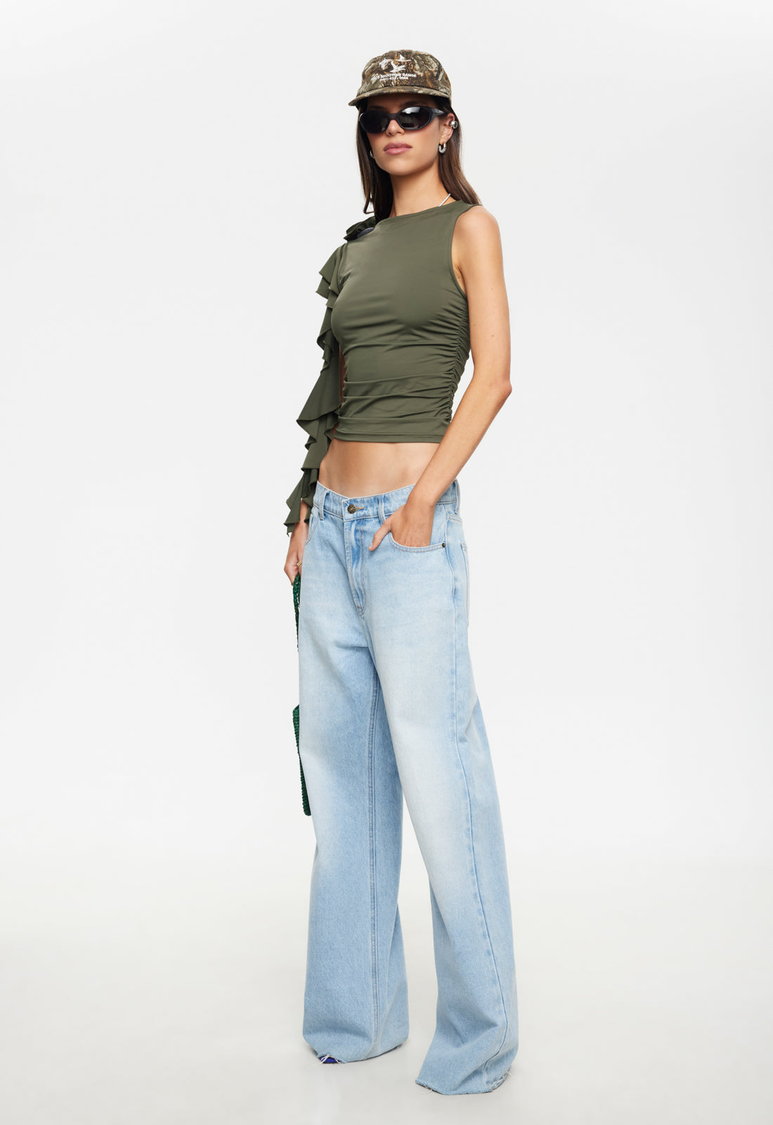CARRIE TOP - KHAKI