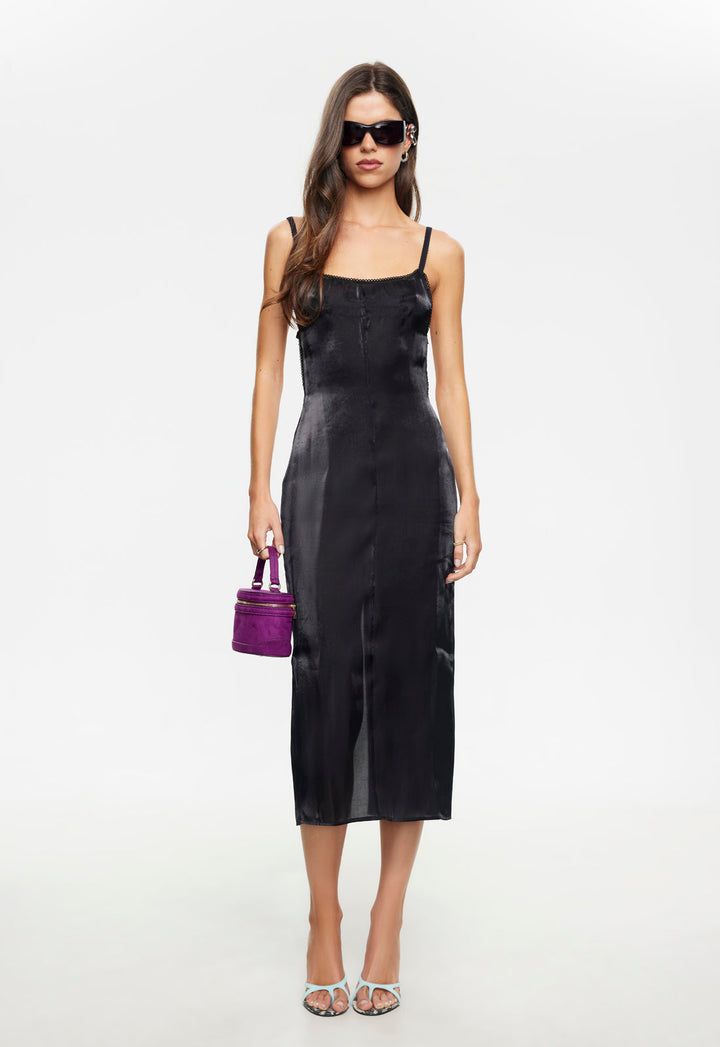 ELECTRA MIDI DRESS - NOIR