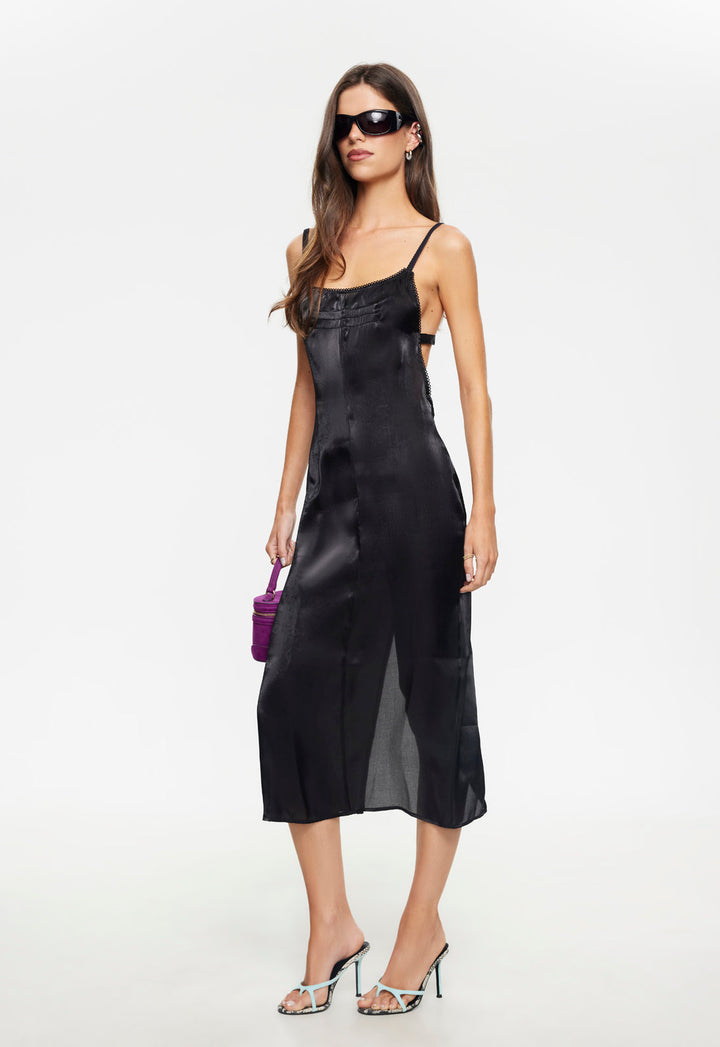 ELECTRA MIDI DRESS - NOIR