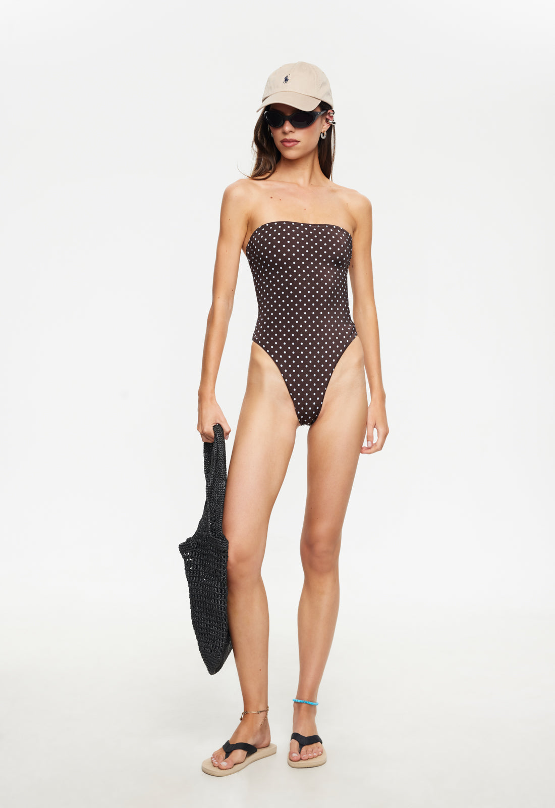 GIGI ONE PIECE - CHOCOLATE BLUE POLKA