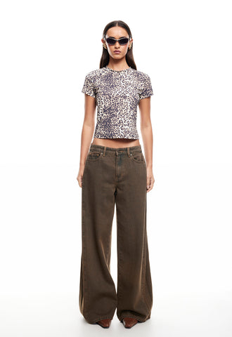 CLUBHOUSE TEE LEOPARD + SPECTATE SCRUNCH