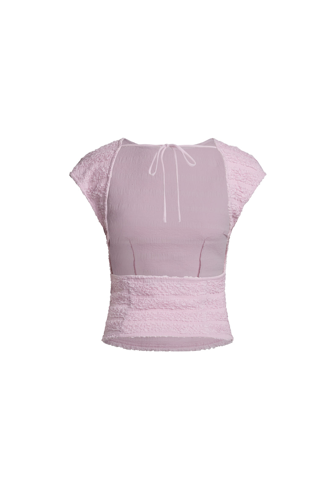 UNO TIE TOP - BLUSH