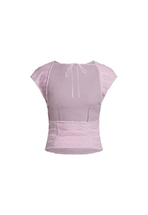 UNO TIE TOP - BLUSH