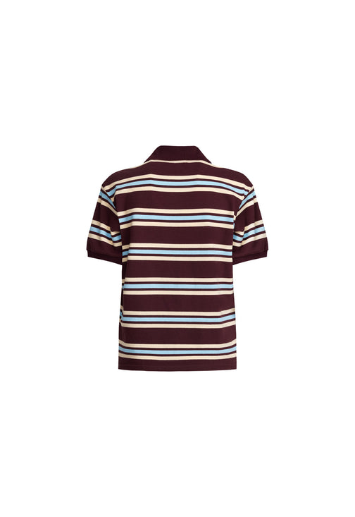 LEISURE POLO - CHOCOLATE MULTI