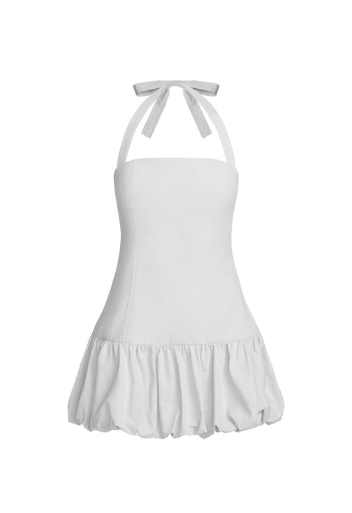 SOFIA MINI DRESS - PORCELAIN