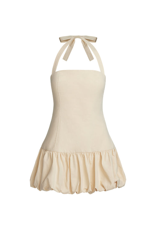 SOFIA MINI DRESS - CORNSILK