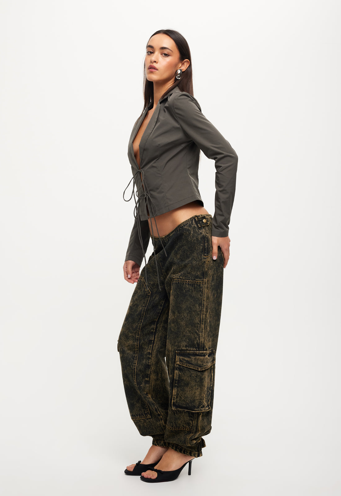 CK TIE TOP - ASH